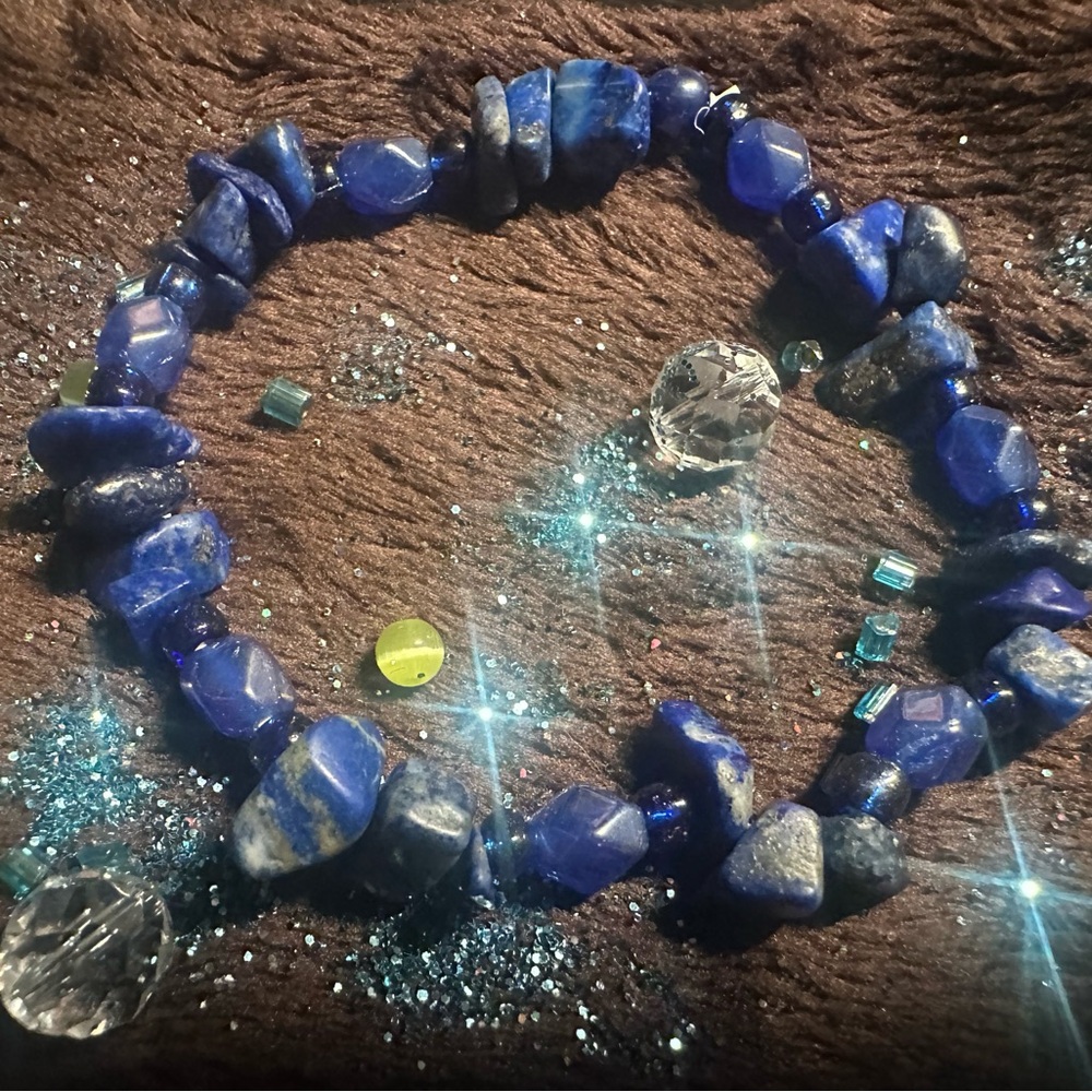 Sodalite crystal bracelet